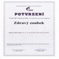 Potvrzení zdravý zoubek